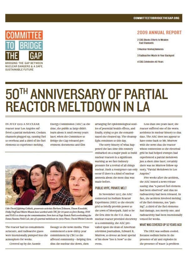 2009 CBG Annual Newsletter Winter