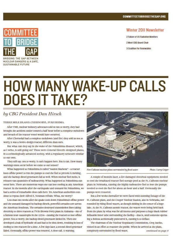 2011 CBG Annual Newsletter Winter