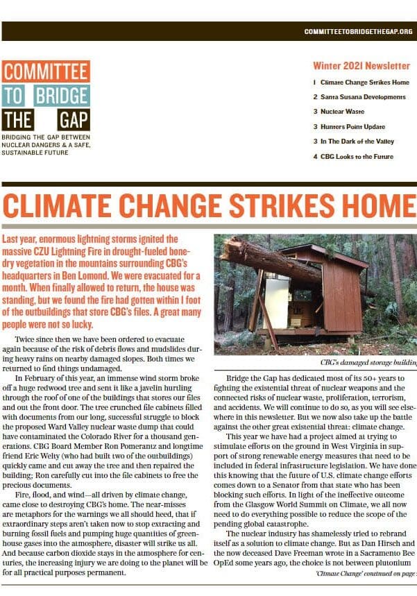 2021 CBG Annual Newsletter Winter