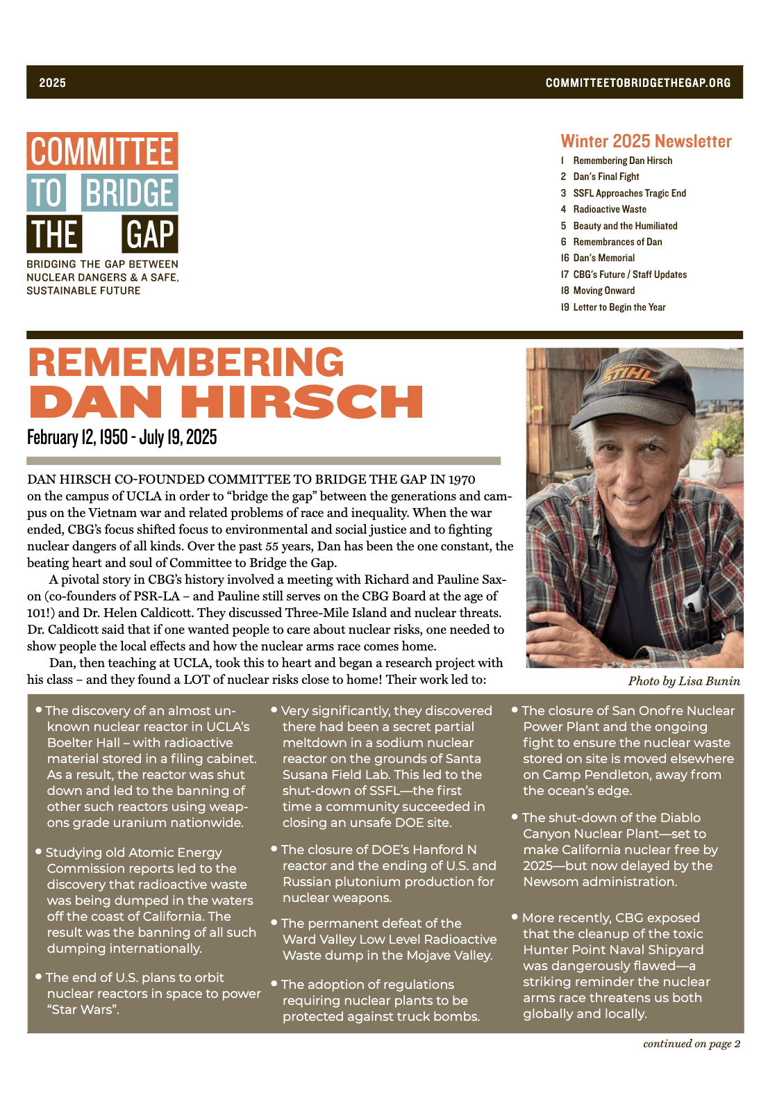 Newsletter 2025
